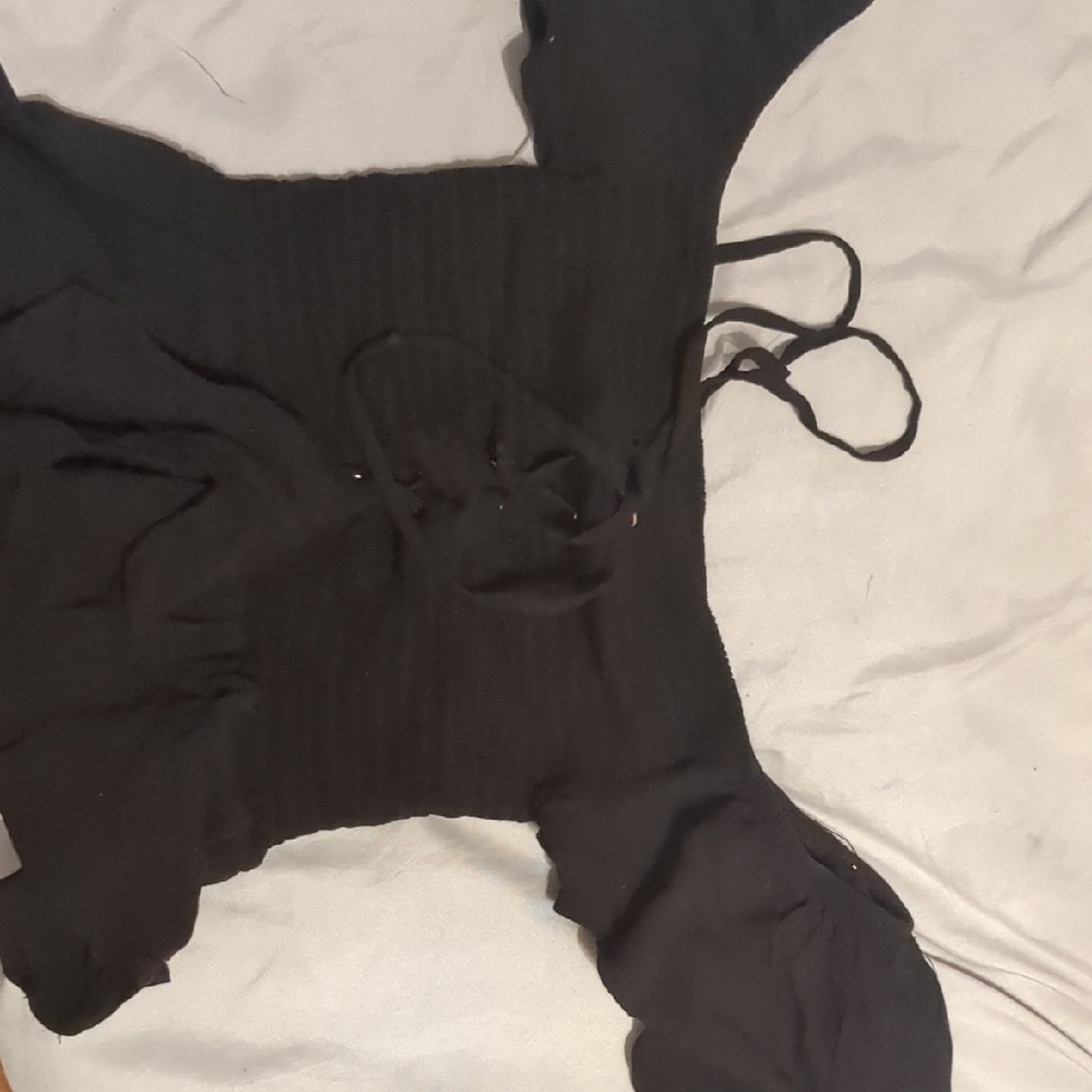 Elegant Black Knit Top